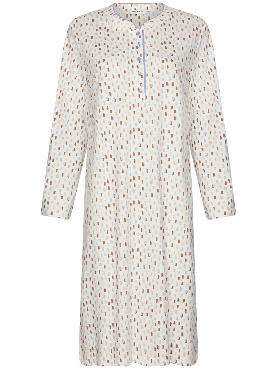 Katoenen nachthemd pastel stippen