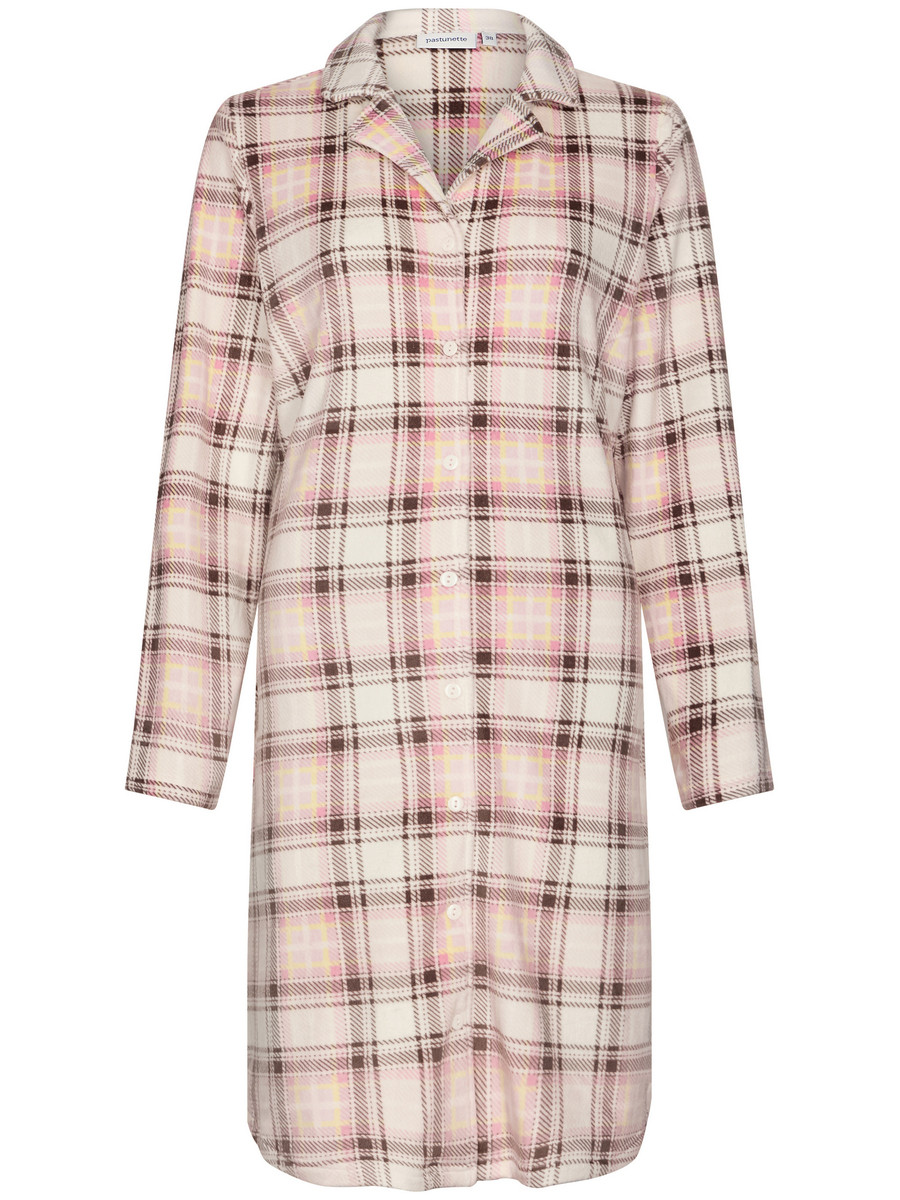 Duurzaam warme fleece doorknoopnachthemd