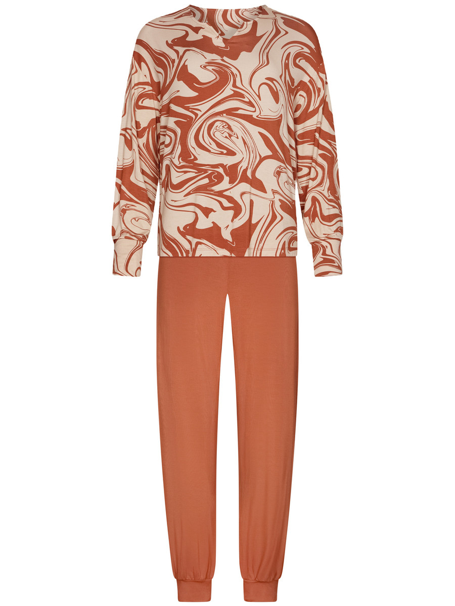 Organische oranje pyjama Pastunette