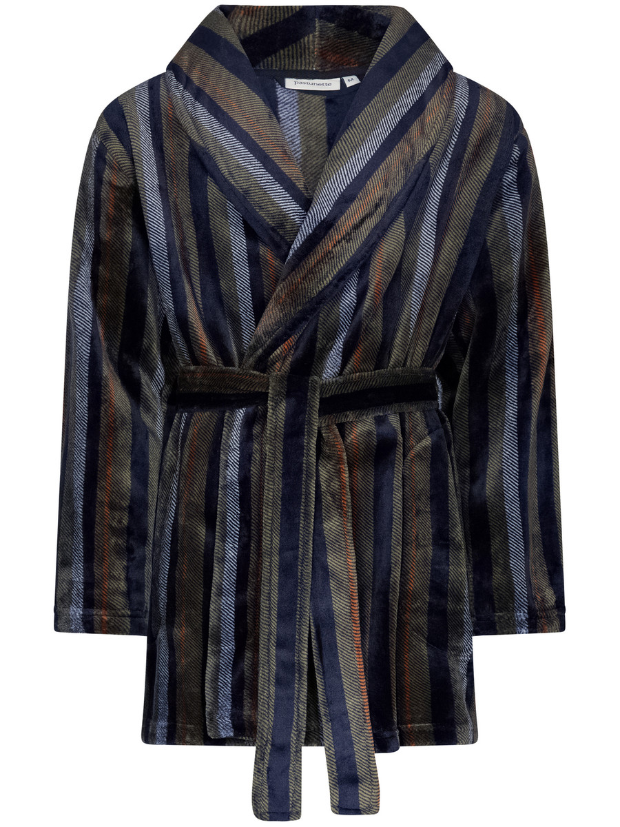 Korte fleece heren badjas