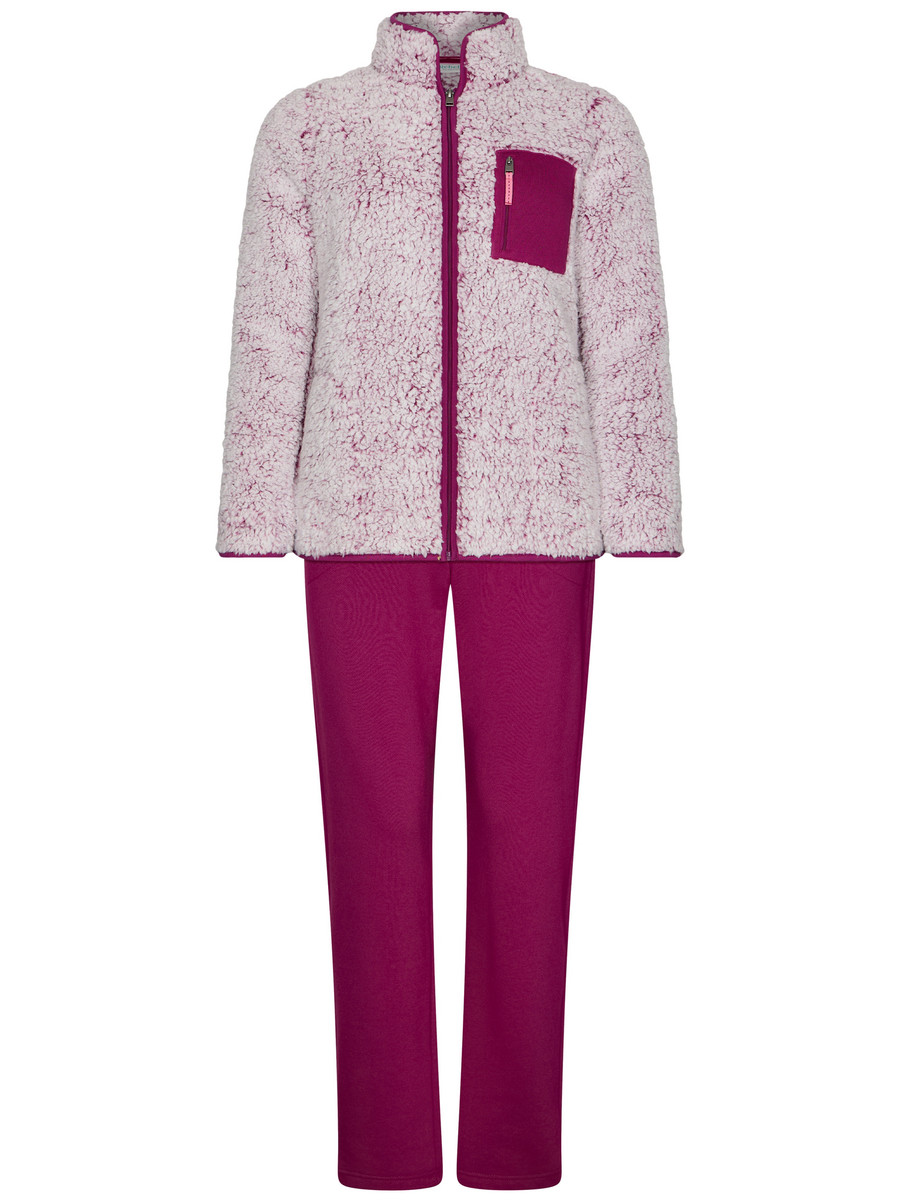 Duurzaam warm huispak magenta