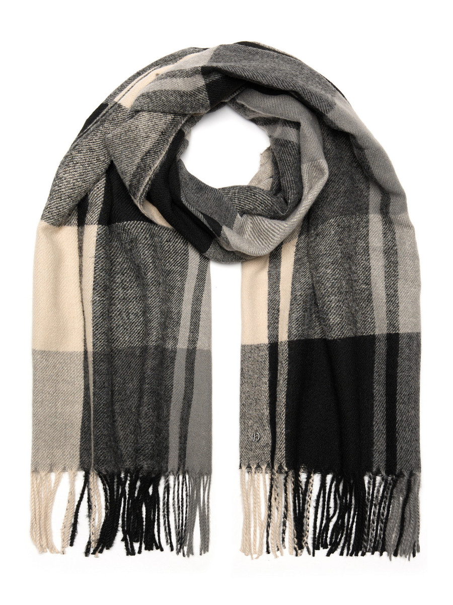 Grijs geblokte sjaal Pastunette