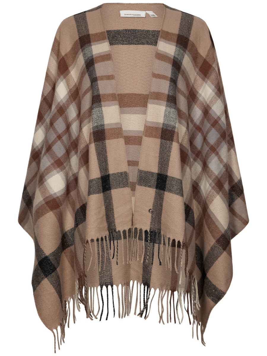 Bruine ruiten cape Pastunette