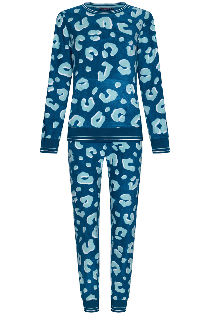 Warme fleece pyjama panterprint Rebelle
