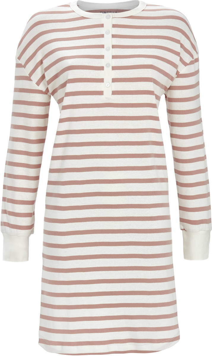 Katoenen nachthemd roze strepen