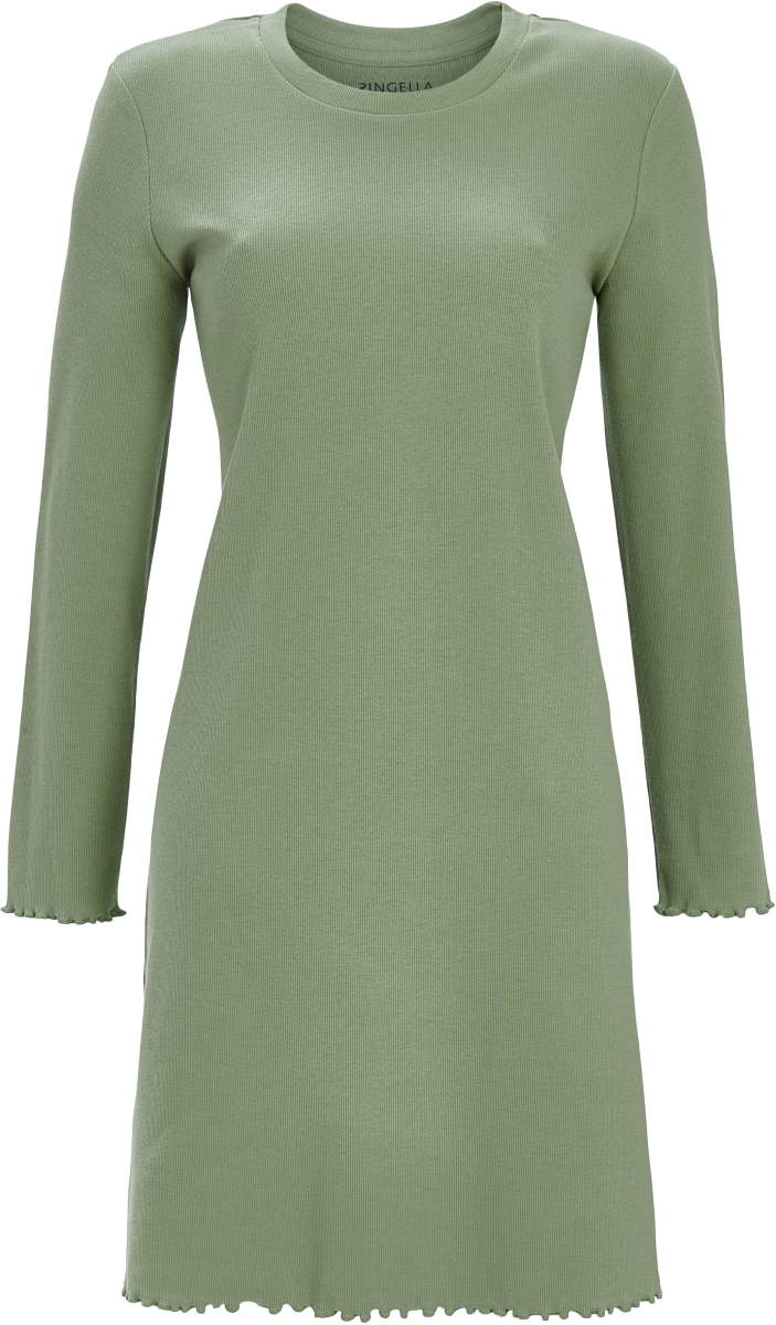 Groen nachthemd Ringella rib