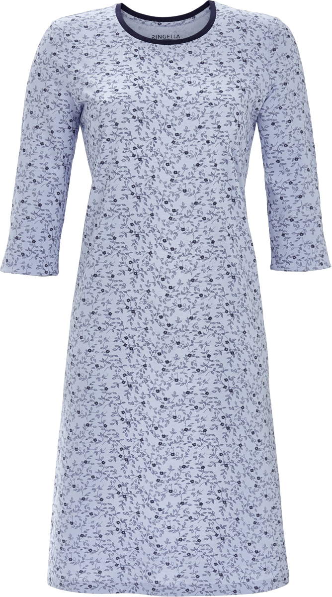 Katoenen Ringella nachthemd blauw