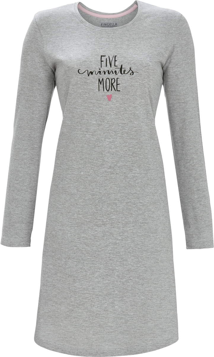 Grijze melange nachthemd Ringella