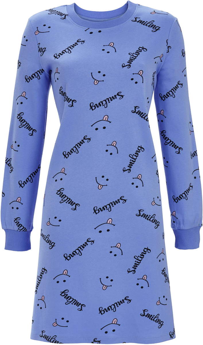 Warm katoenen smiley nachthemd