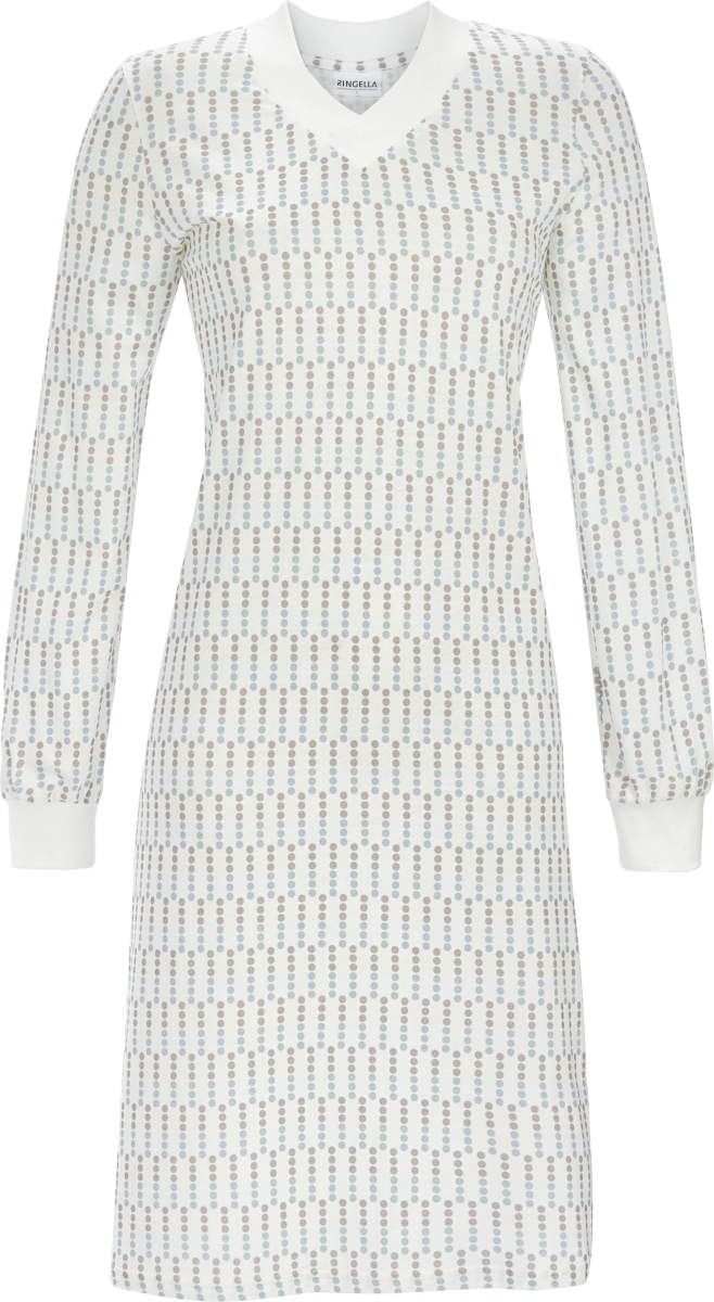 Stippen nachthemd warm katoen