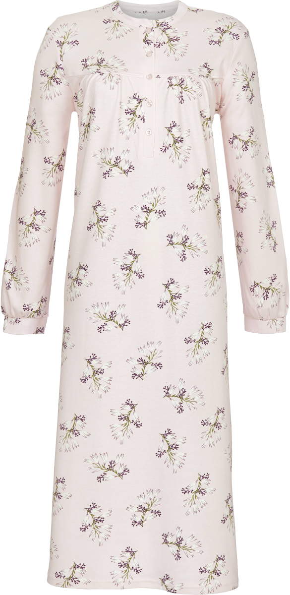 Warm katoenen nachthemd roze