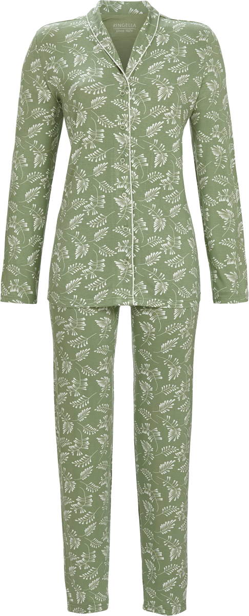 Groene doorknooppyjama flora