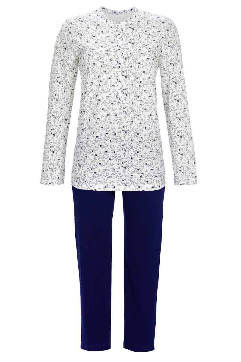 Katoenen pyjama Ringella champagne 7/8 broek