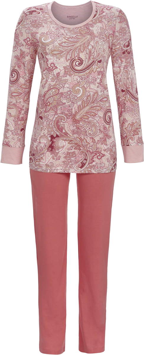 Ringella pyjama paisley roze
