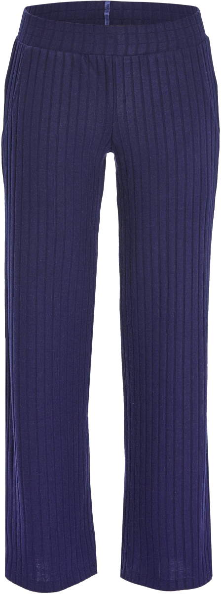 Rib pyjamabroek marineblauw Ringella