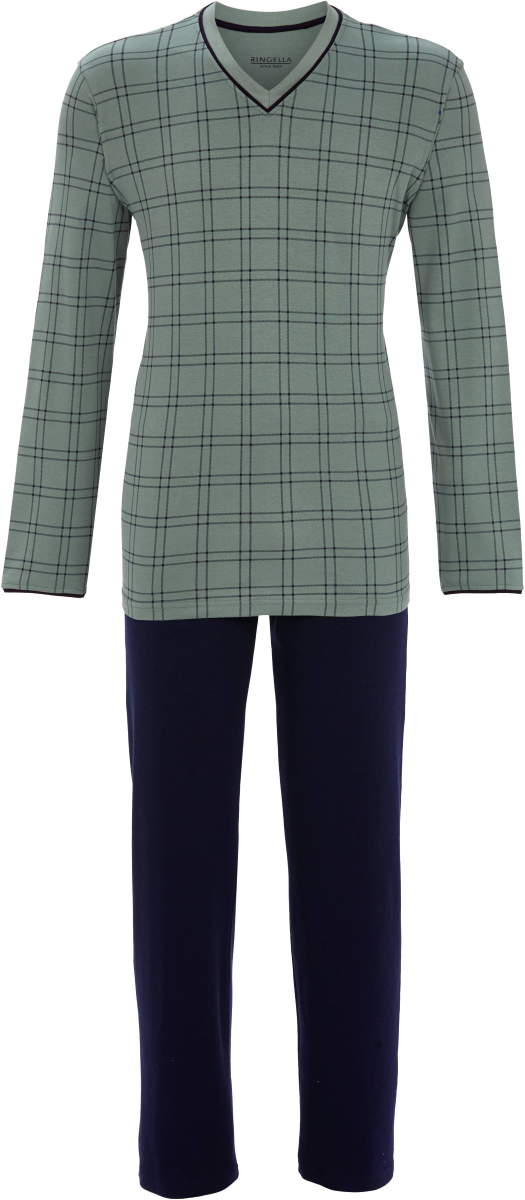 Cyprus blauwe warme heren pyjama