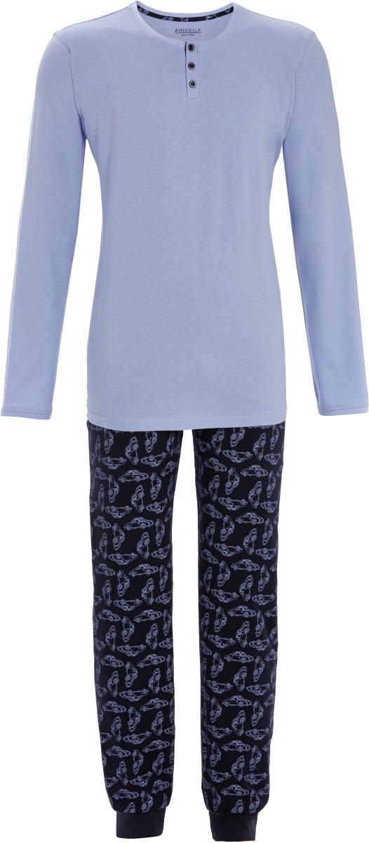 Heren pyjama auto's bruin