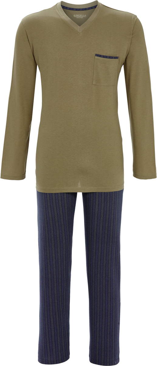 Bruine heren strepen pyjama