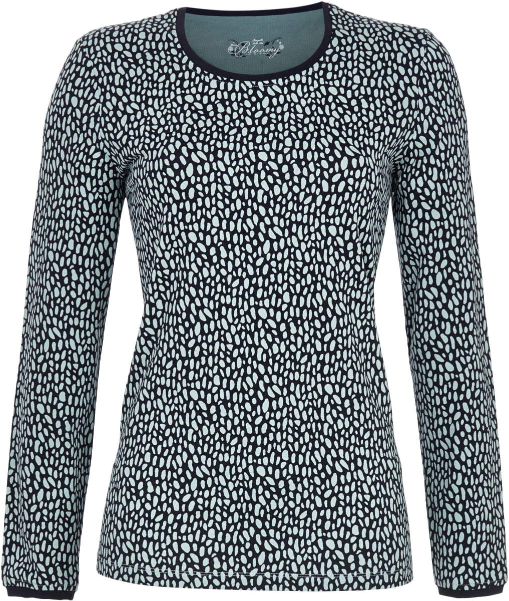 Speelse vlekken pyjamashirt groen