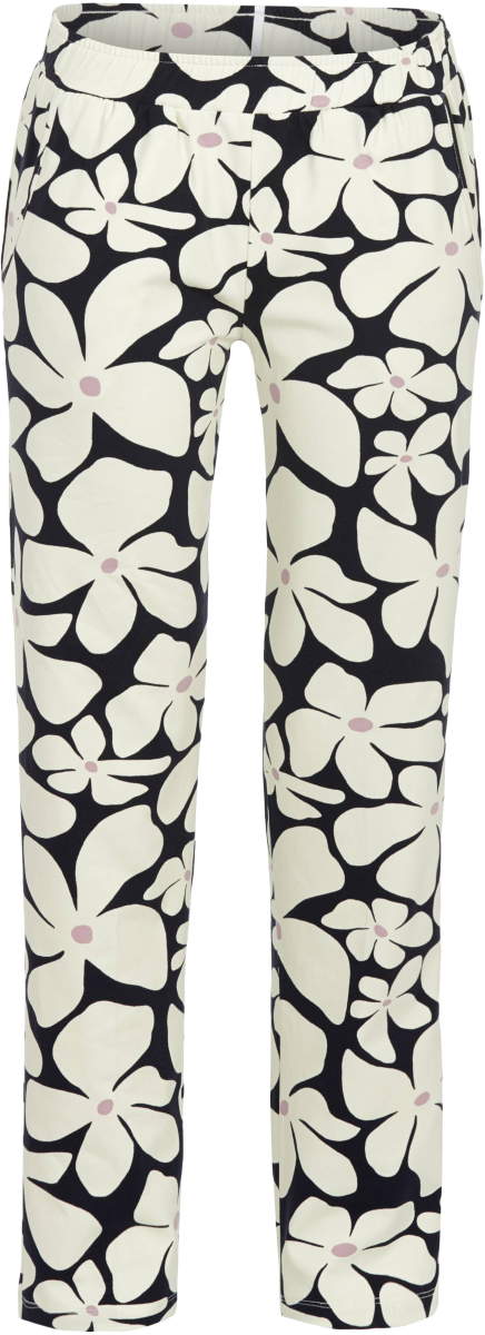 Nachtblauwe pyjamabroek bloemen Ringella