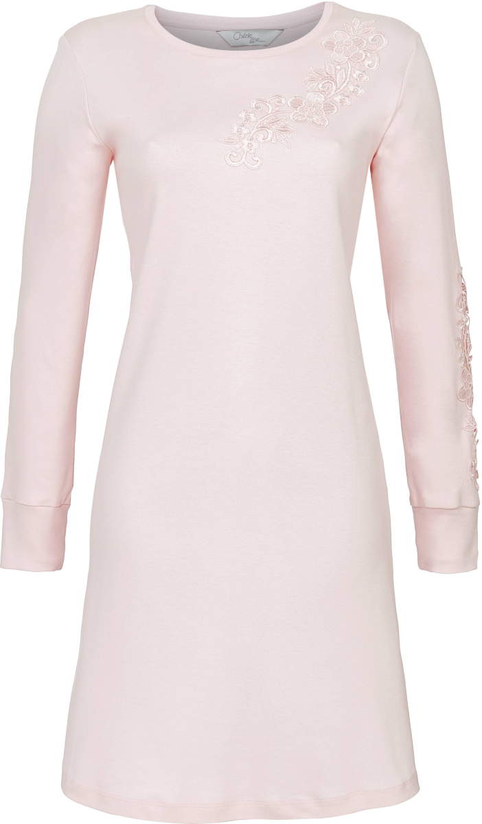 Warm katoenen nachthemd roze