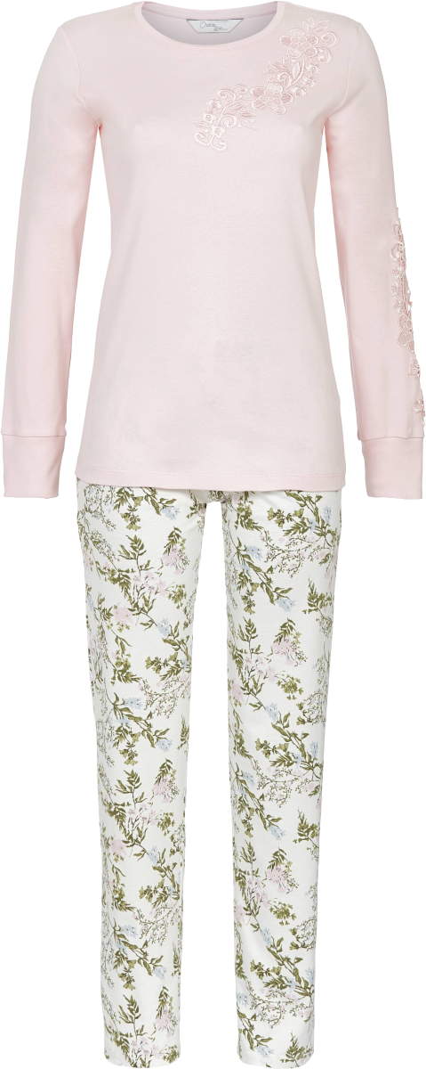 Warme katoenen pyjama roze