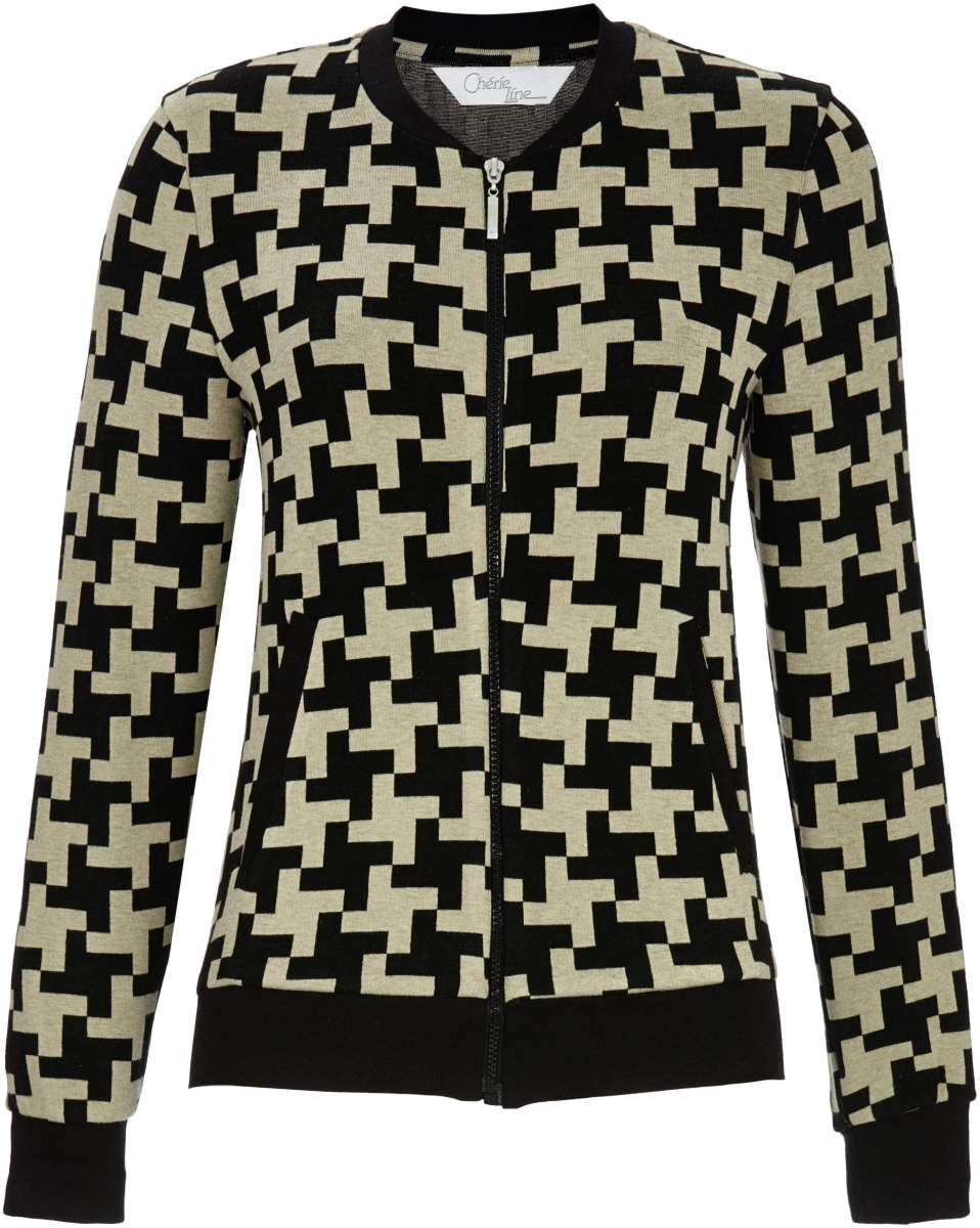 Chique vest pied de poule