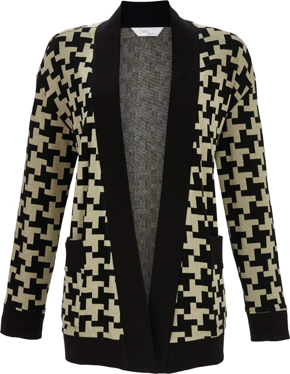 Vest abstract pied de poule