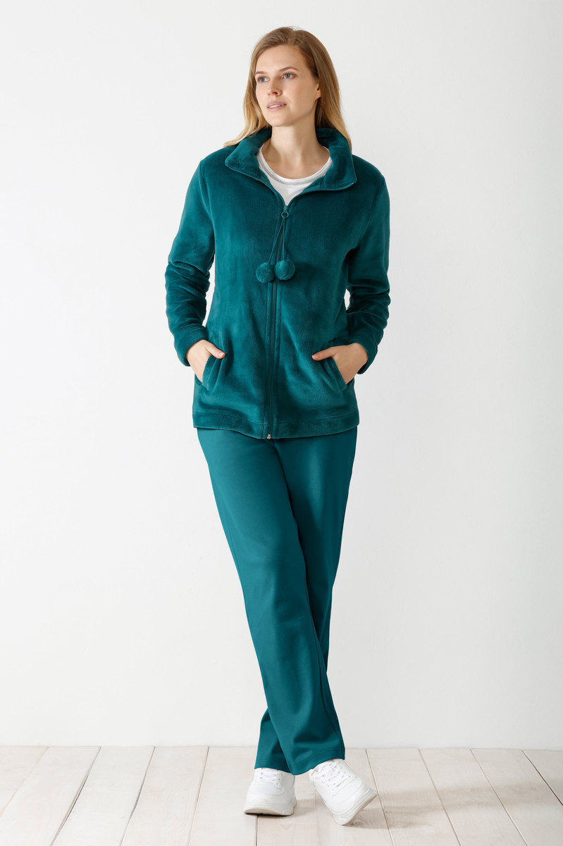 Petrol dames huispak van Hajo