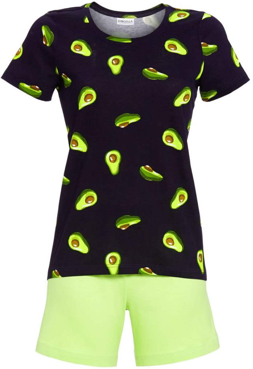 Katoenen shortama avocados Ringella