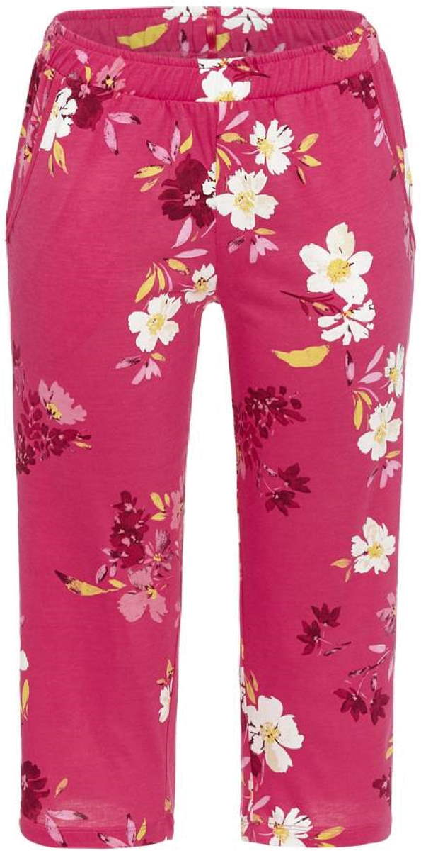 Fuchsia gebloemde driekwartbroek Ringella