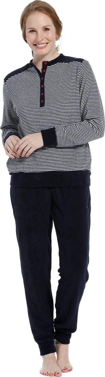 Badstof pyjama gestreept Pastunette