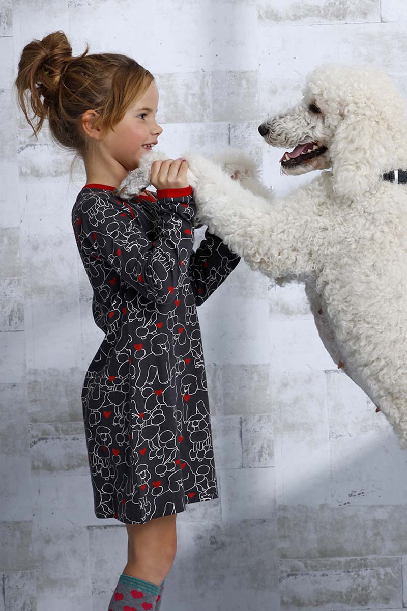 Meisjes nachthemd hondjes Rebelle