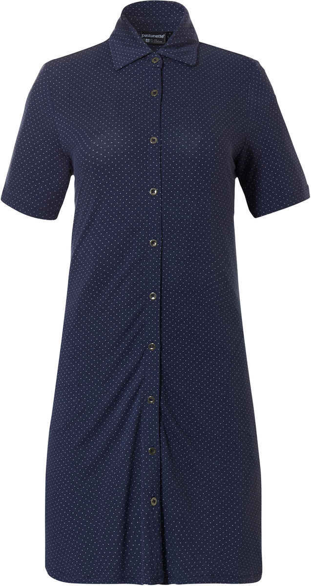 Donkerblauw doorknoopnachthemd Pastunette
