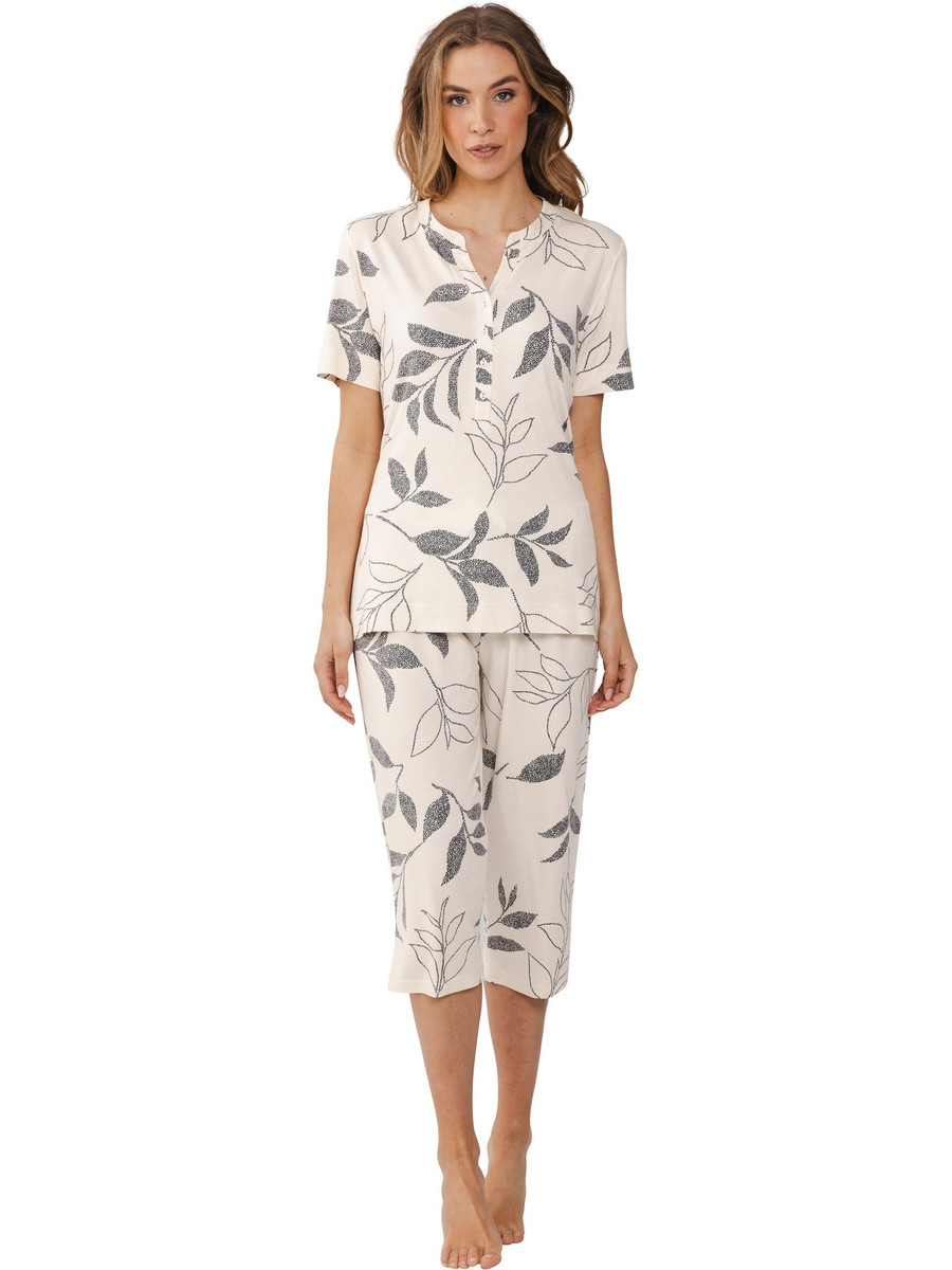 Beige pyjama planten Pastunette