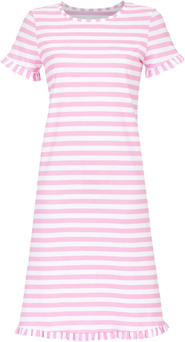 Katoenen nachthemd roze strepen Ringella