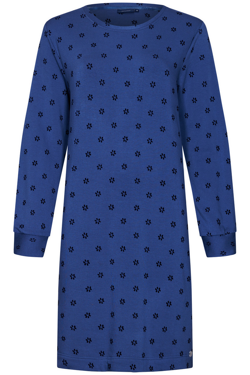 Blauw bloemetjes Pastunette nachthemd