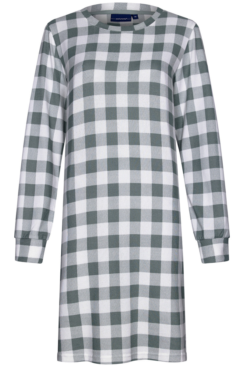Groen geblokt nachthemd Pastunette