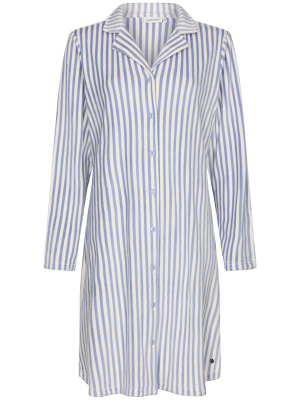 Duurzaam fleece doorknoopnachthemd