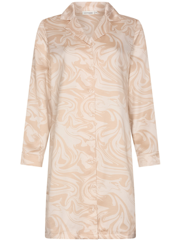 Luxe satijnen doorknoopnachthemd