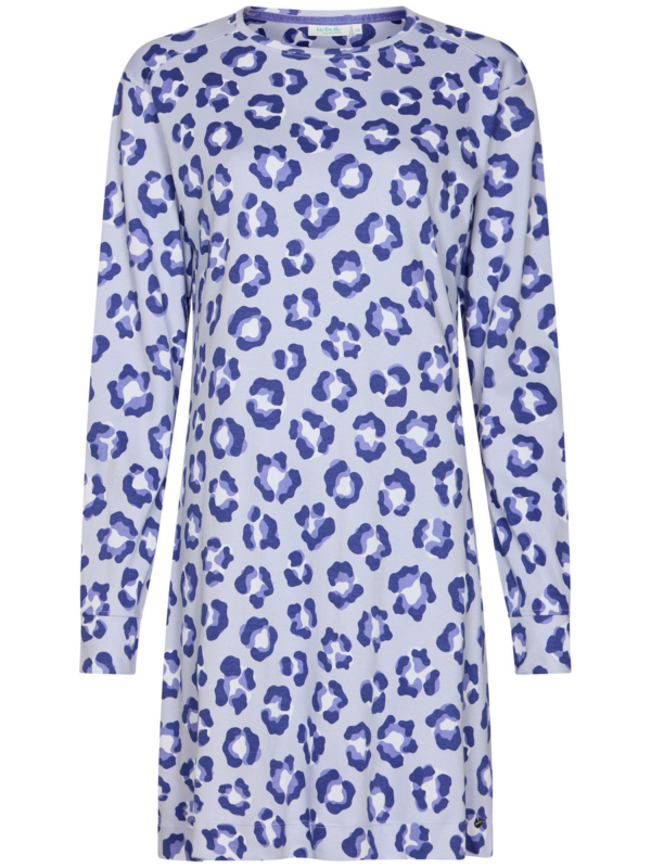 Warm katoenen nachthemd panterprint