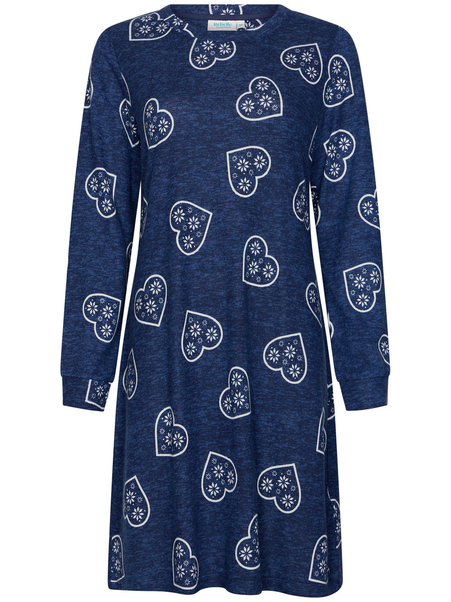 Zachte perzikfleece nachthemd harten Rebelle