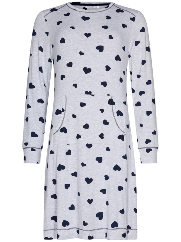Grijs hartjes nachthemd Rebelle