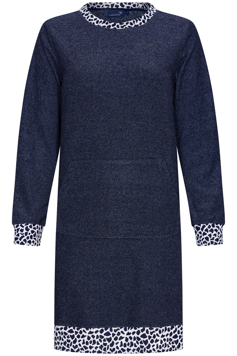 Badstof nachtblauw nachthemd Rebelle