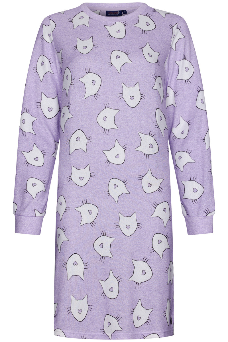 Duurzaam paars nachthemd katten