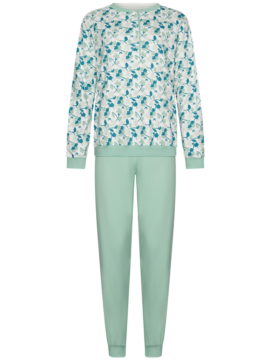 Warme katoenen pyjama bloemen