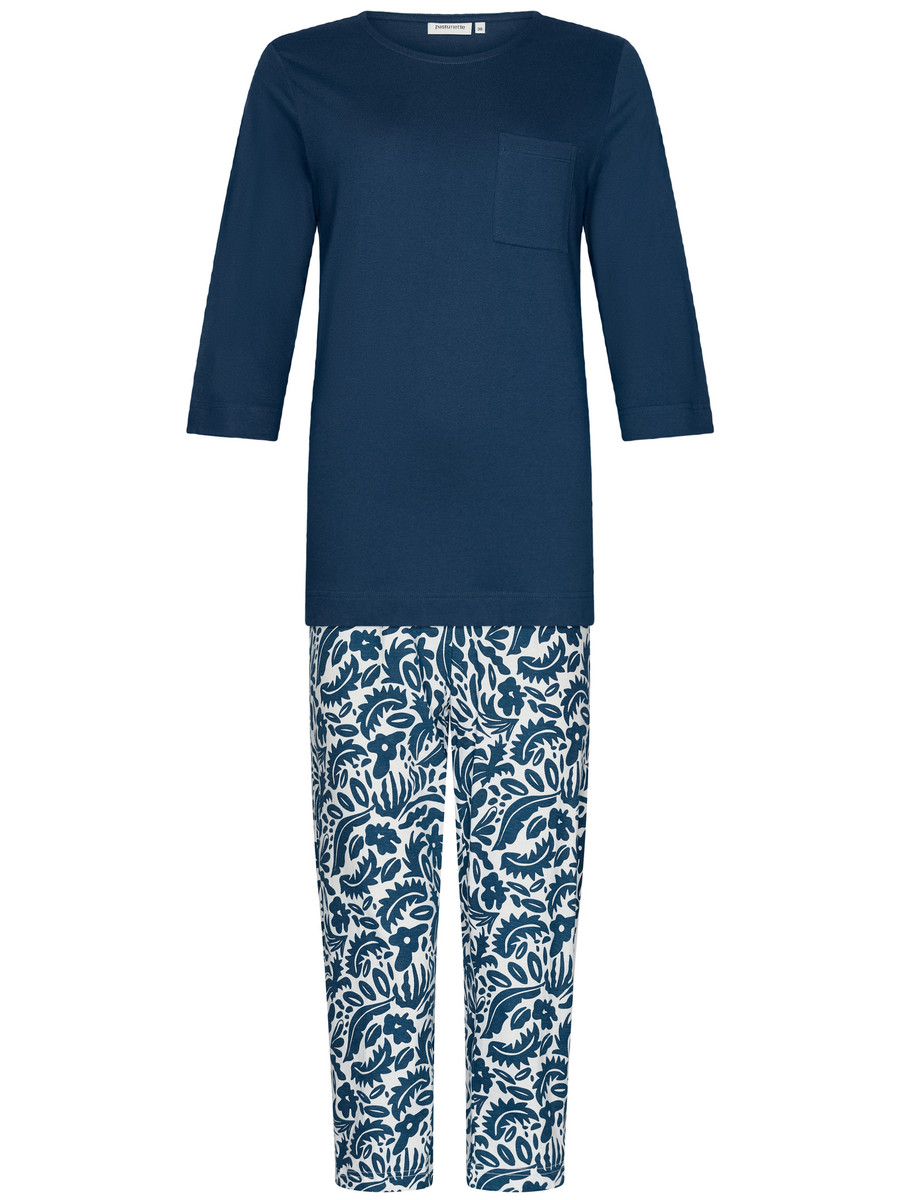 Organische flora pyjama katoen