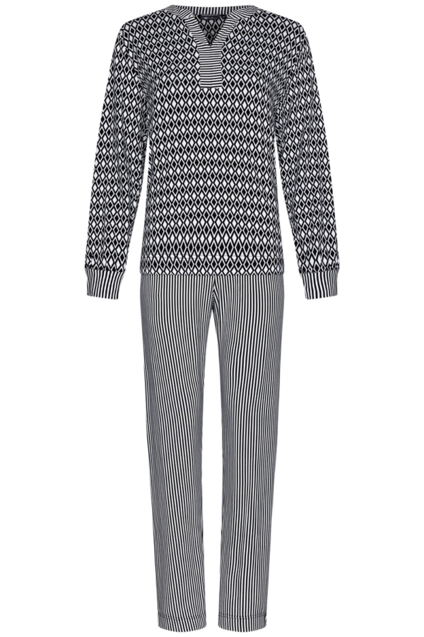 Elegante zwart-wit pyjama