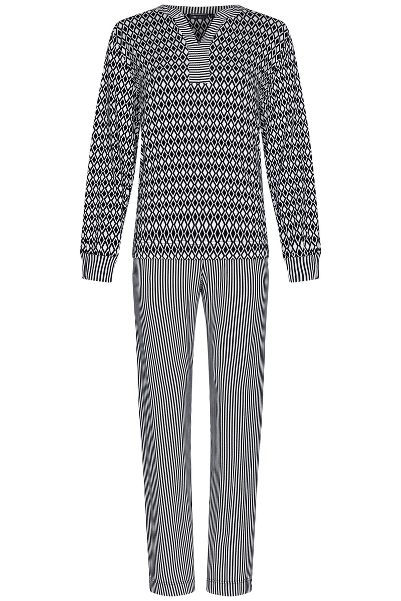 Elegante zwart-wit pyjama