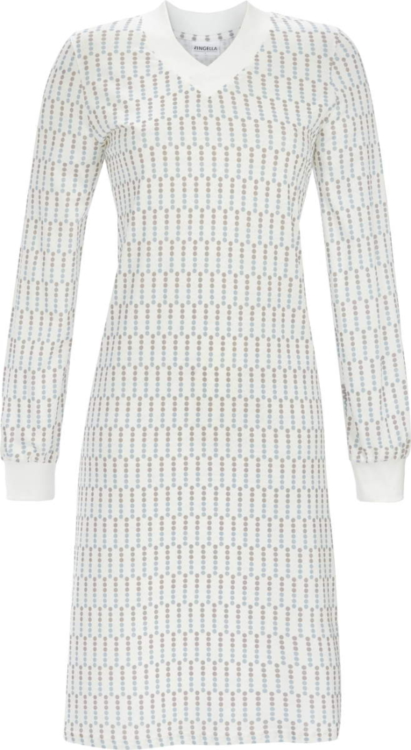 Stippen nachthemd warm katoen